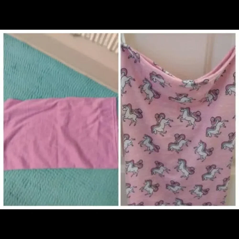 Pair of unicorn neck gaiters w/ear loops